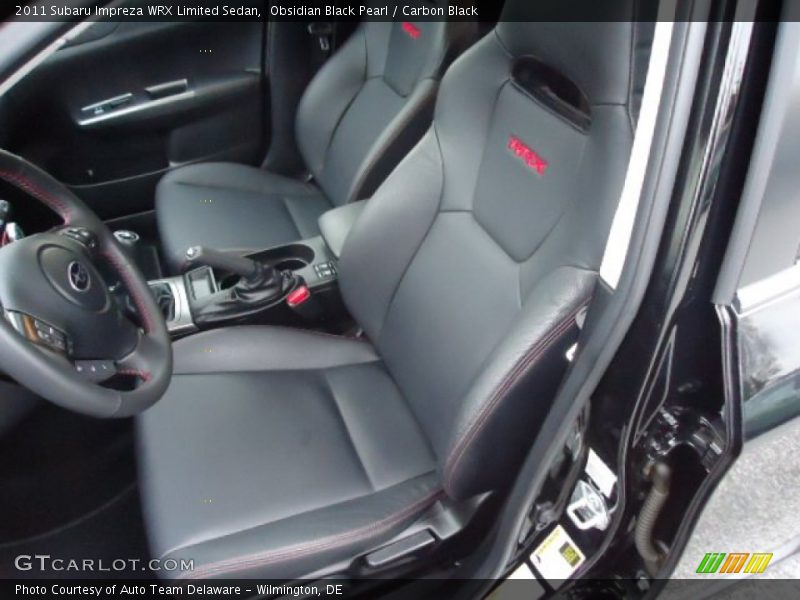  2011 Impreza WRX Limited Sedan Carbon Black Interior