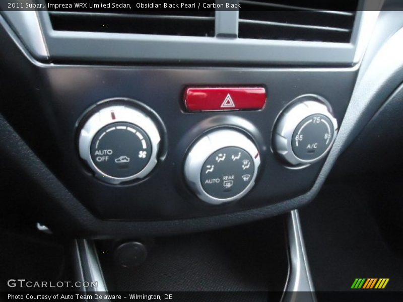 Controls of 2011 Impreza WRX Limited Sedan