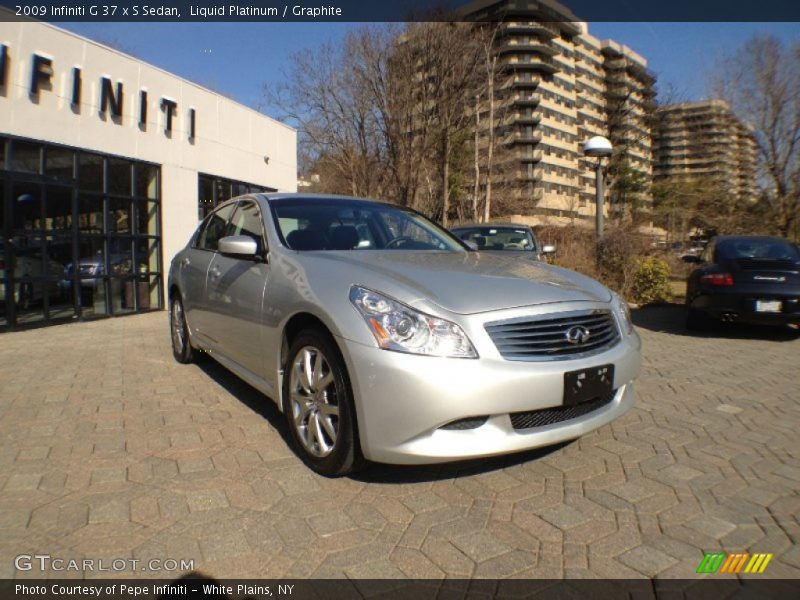 Liquid Platinum / Graphite 2009 Infiniti G 37 x S Sedan