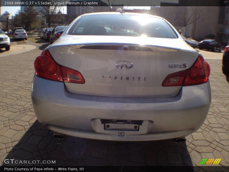 Liquid Platinum / Graphite 2009 Infiniti G 37 x S Sedan