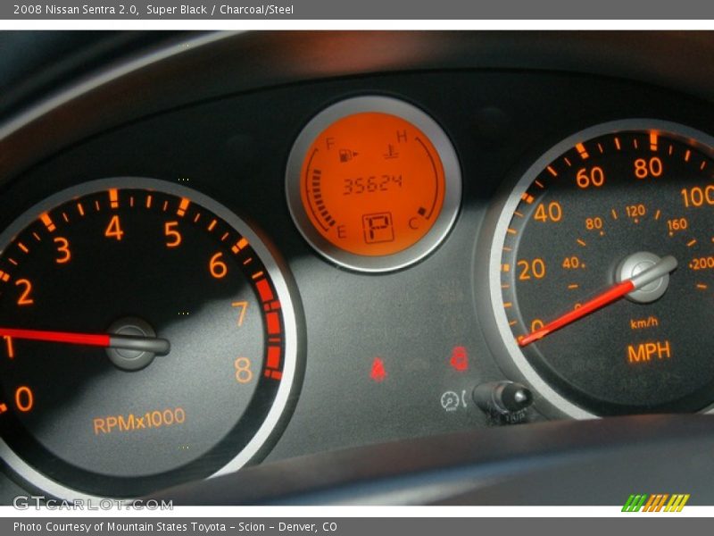 Super Black / Charcoal/Steel 2008 Nissan Sentra 2.0
