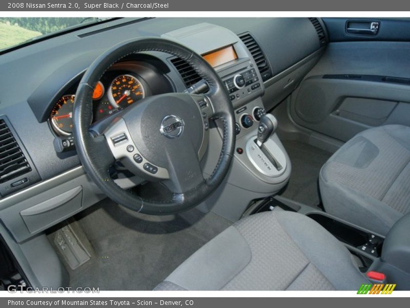 Super Black / Charcoal/Steel 2008 Nissan Sentra 2.0