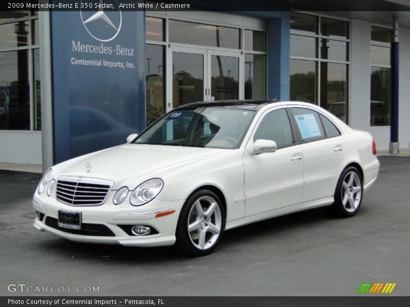 Arctic White / Cashmere 2009 Mercedes-Benz E 350 Sedan
