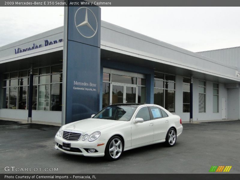 Arctic White / Cashmere 2009 Mercedes-Benz E 350 Sedan