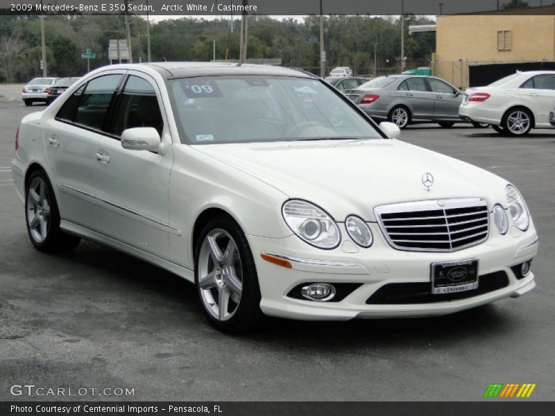 Arctic White / Cashmere 2009 Mercedes-Benz E 350 Sedan