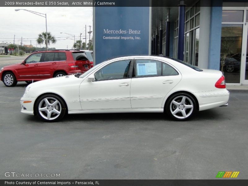Arctic White / Cashmere 2009 Mercedes-Benz E 350 Sedan