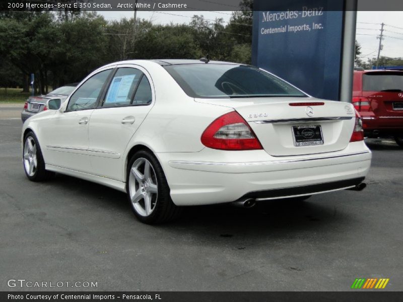 Arctic White / Cashmere 2009 Mercedes-Benz E 350 Sedan