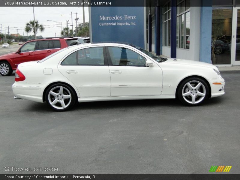 Arctic White / Cashmere 2009 Mercedes-Benz E 350 Sedan
