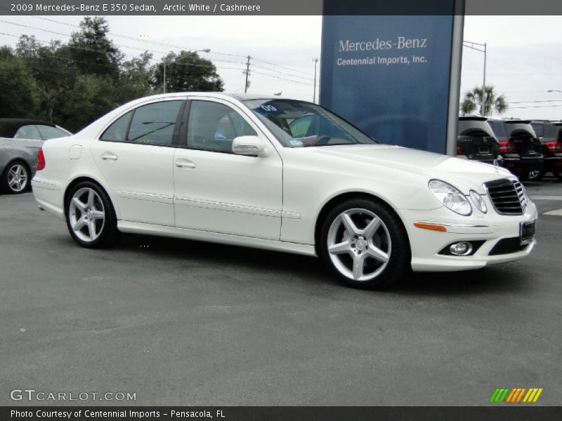 Arctic White / Cashmere 2009 Mercedes-Benz E 350 Sedan