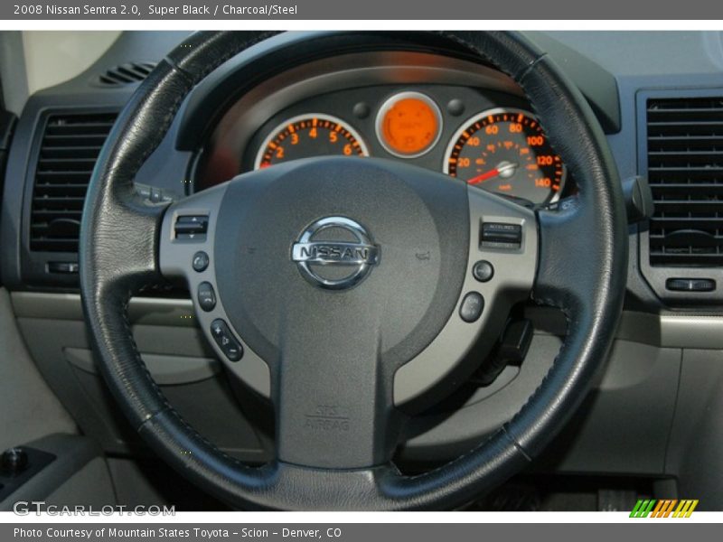 Super Black / Charcoal/Steel 2008 Nissan Sentra 2.0