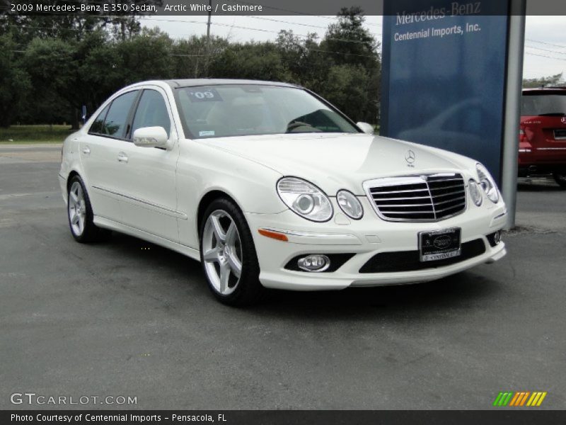 Arctic White / Cashmere 2009 Mercedes-Benz E 350 Sedan