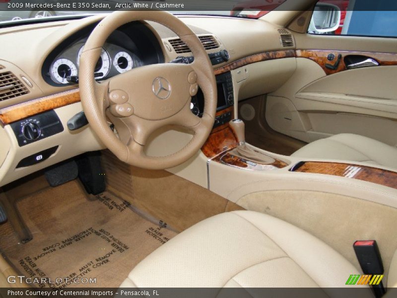 Arctic White / Cashmere 2009 Mercedes-Benz E 350 Sedan