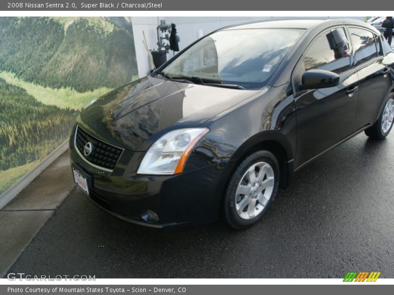 Super Black / Charcoal/Steel 2008 Nissan Sentra 2.0