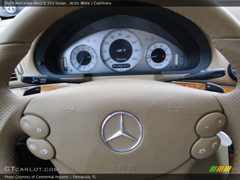 Arctic White / Cashmere 2009 Mercedes-Benz E 350 Sedan