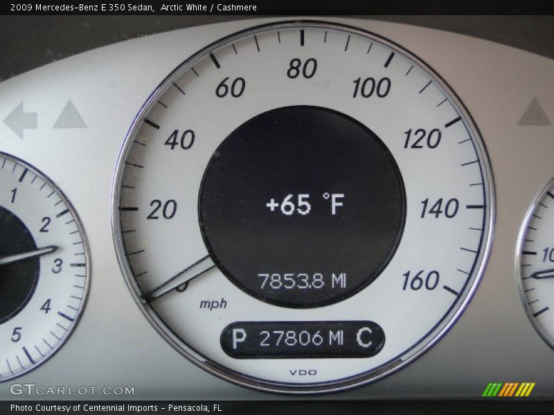 Arctic White / Cashmere 2009 Mercedes-Benz E 350 Sedan