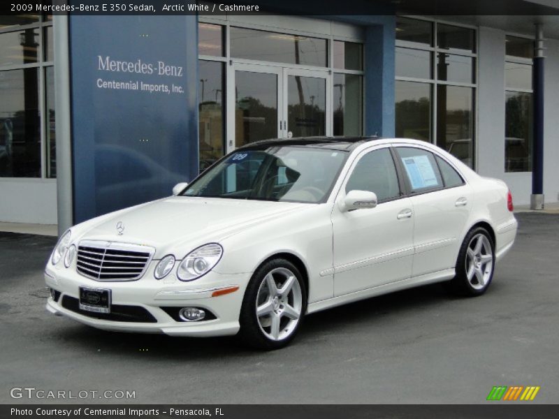 Arctic White / Cashmere 2009 Mercedes-Benz E 350 Sedan