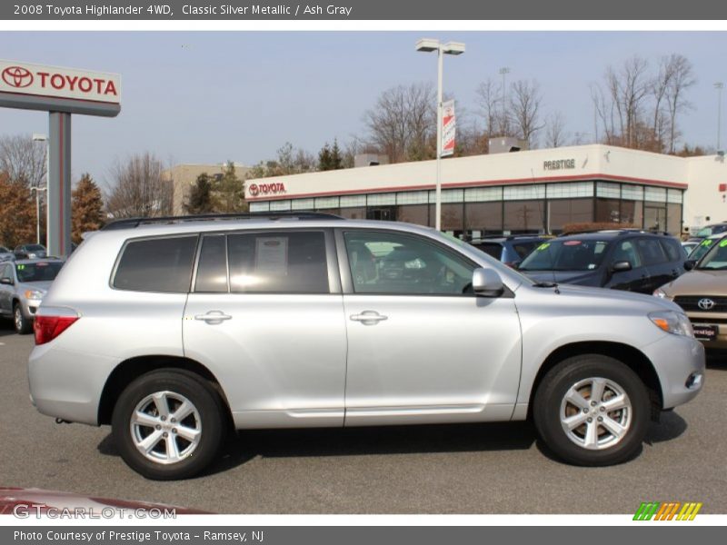 Classic Silver Metallic / Ash Gray 2008 Toyota Highlander 4WD