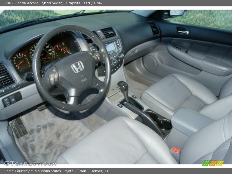 Gray Interior - 2007 Accord Hybrid Sedan 