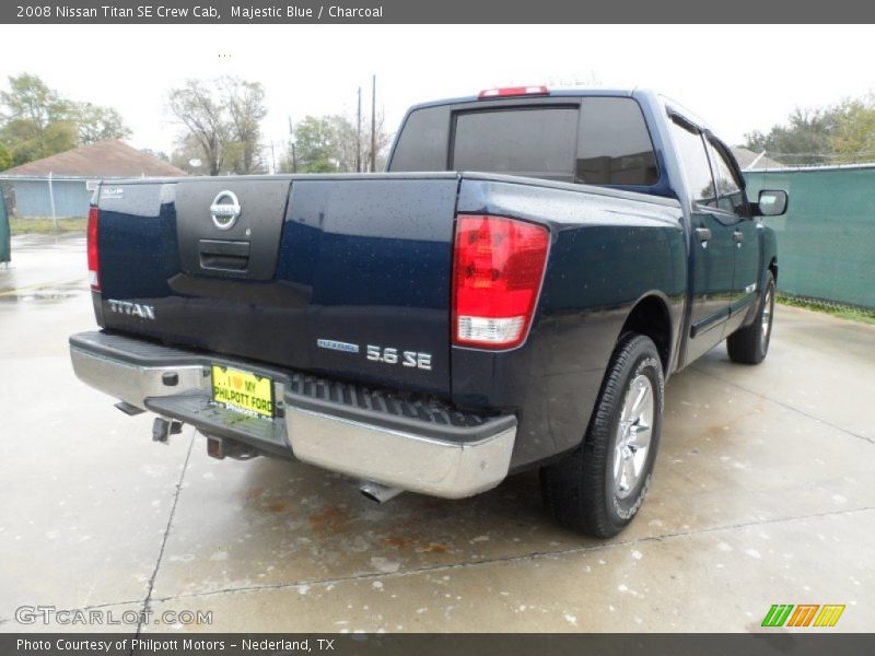 Majestic Blue / Charcoal 2008 Nissan Titan SE Crew Cab