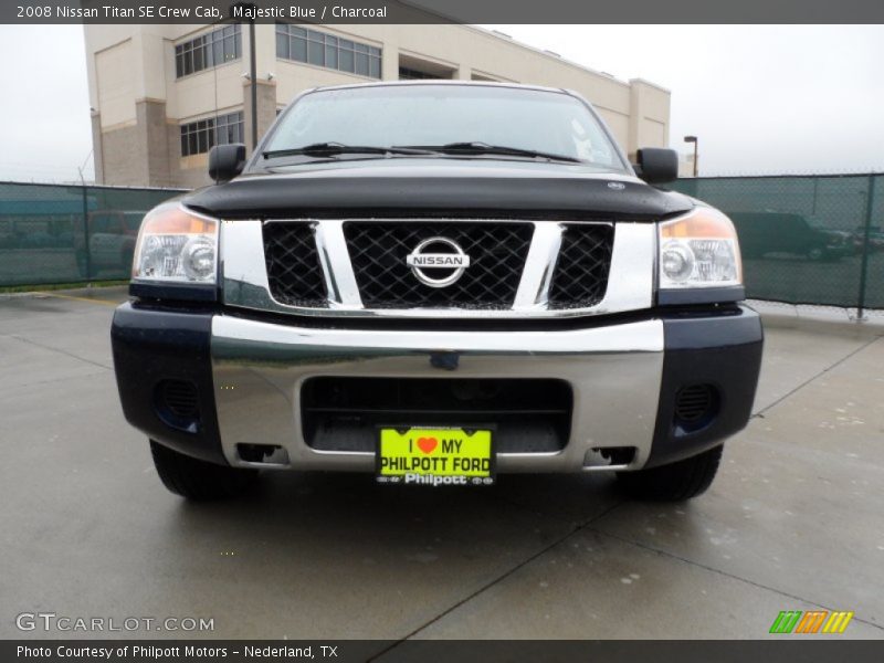 Majestic Blue / Charcoal 2008 Nissan Titan SE Crew Cab