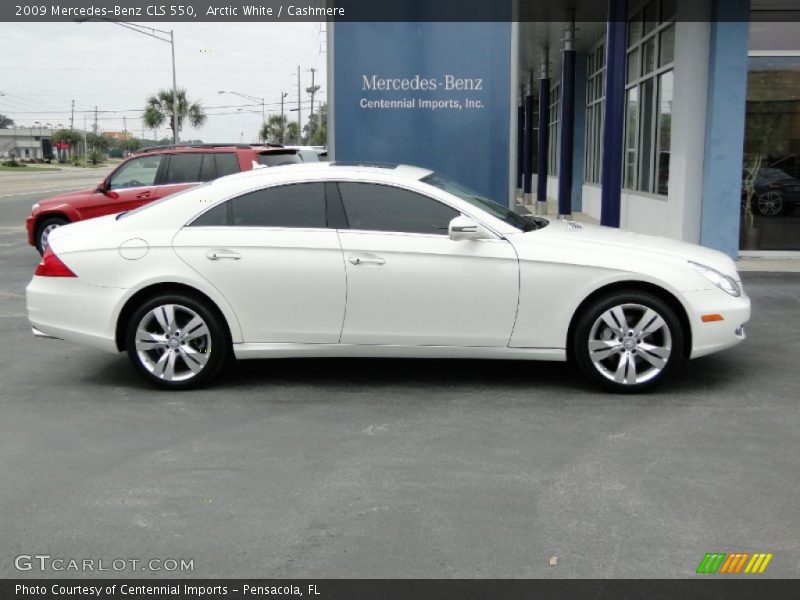 Arctic White / Cashmere 2009 Mercedes-Benz CLS 550