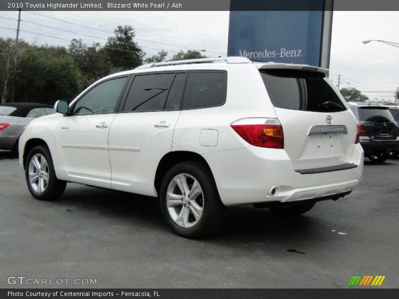 Blizzard White Pearl / Ash 2010 Toyota Highlander Limited