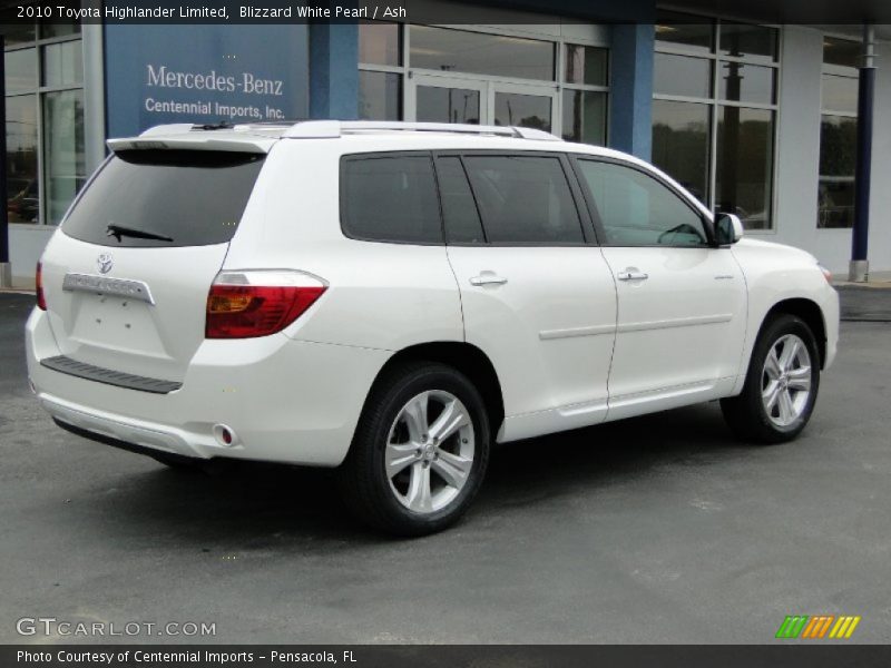 Blizzard White Pearl / Ash 2010 Toyota Highlander Limited