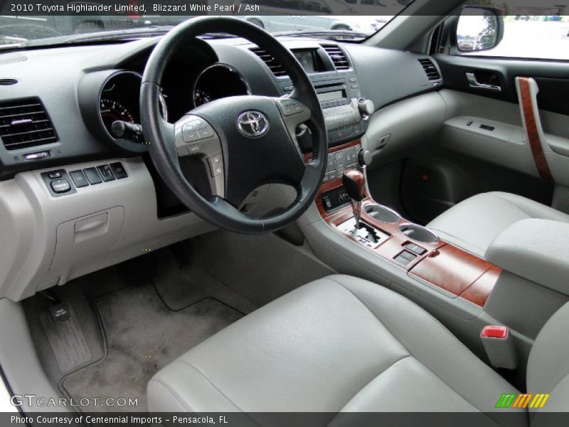 Blizzard White Pearl / Ash 2010 Toyota Highlander Limited