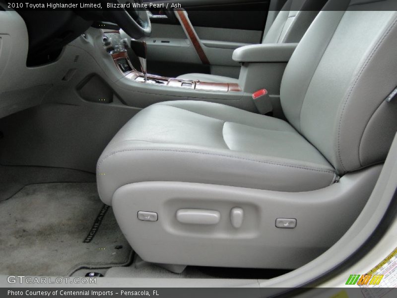Blizzard White Pearl / Ash 2010 Toyota Highlander Limited