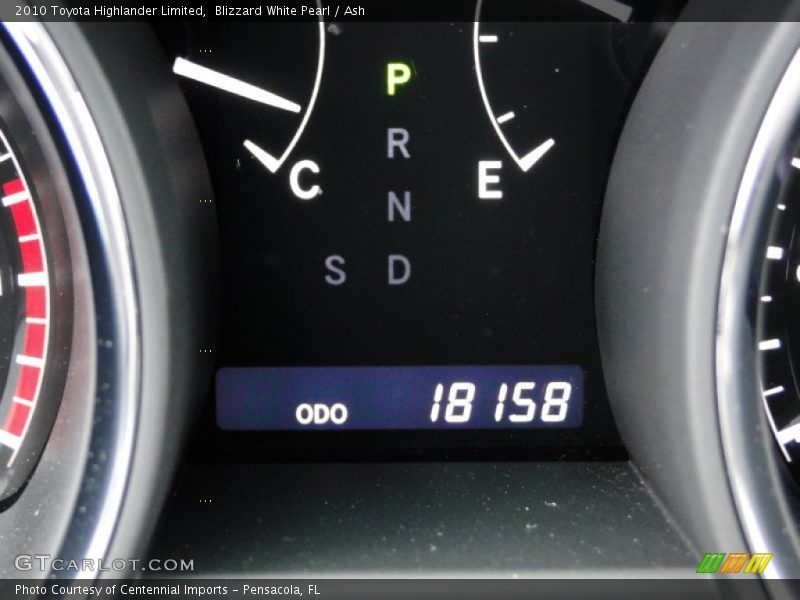Blizzard White Pearl / Ash 2010 Toyota Highlander Limited