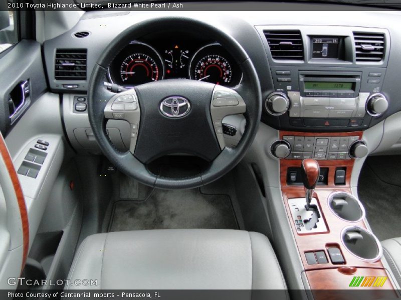 Blizzard White Pearl / Ash 2010 Toyota Highlander Limited
