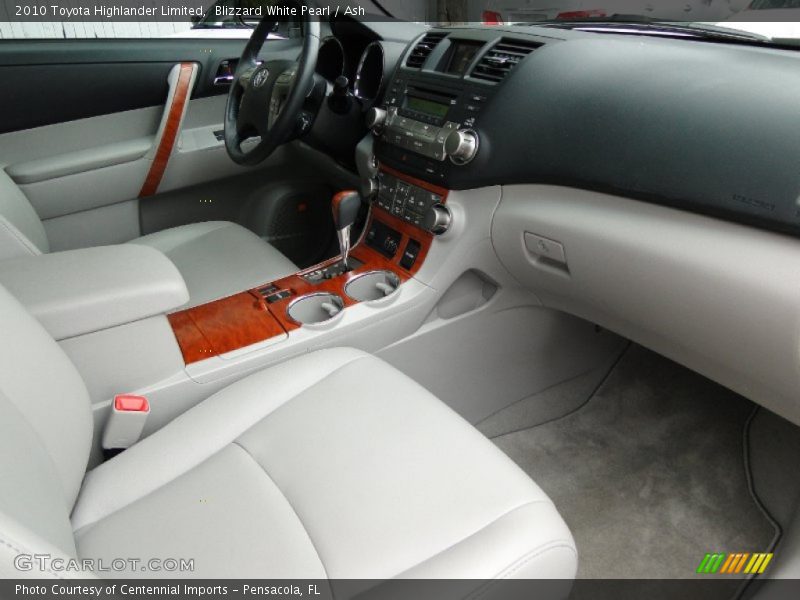 Blizzard White Pearl / Ash 2010 Toyota Highlander Limited