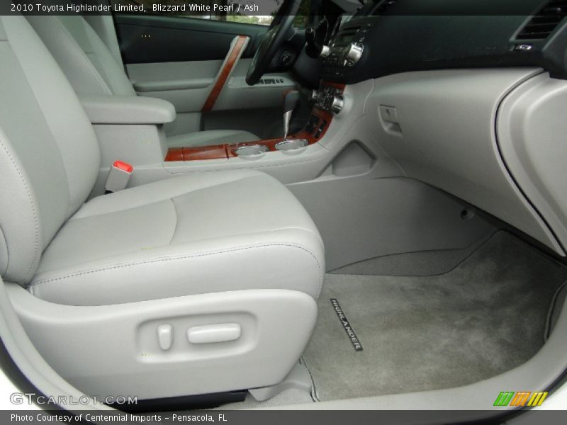 Blizzard White Pearl / Ash 2010 Toyota Highlander Limited