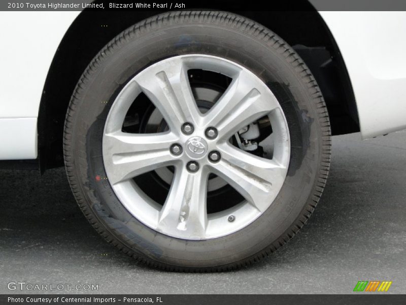 Blizzard White Pearl / Ash 2010 Toyota Highlander Limited