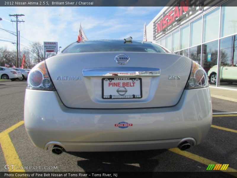 Brilliant Silver / Charcoal 2012 Nissan Altima 2.5 S