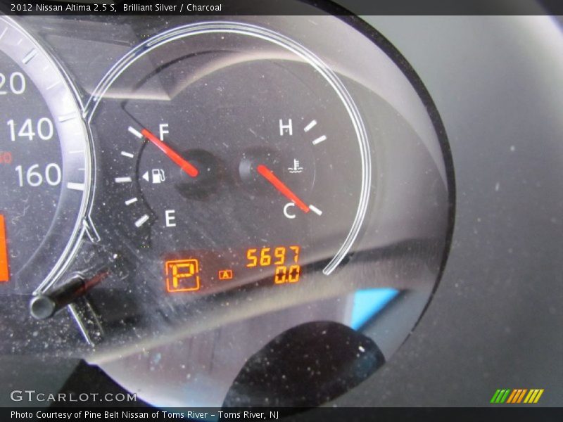 Brilliant Silver / Charcoal 2012 Nissan Altima 2.5 S