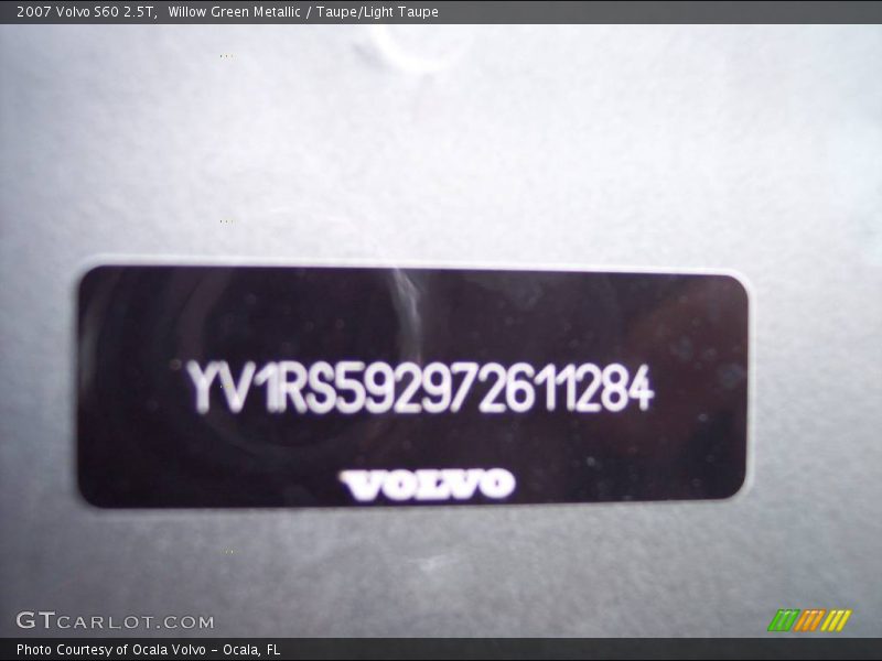 Willow Green Metallic / Taupe/Light Taupe 2007 Volvo S60 2.5T