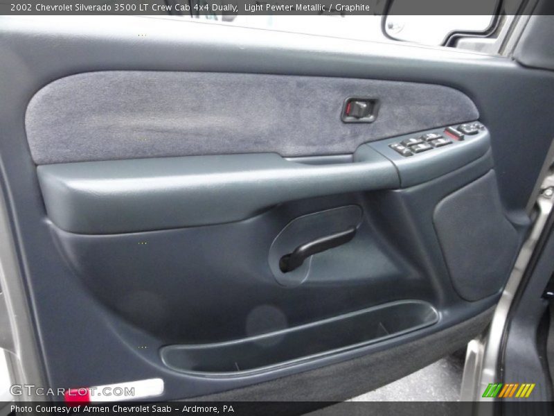 Light Pewter Metallic / Graphite 2002 Chevrolet Silverado 3500 LT Crew Cab 4x4 Dually