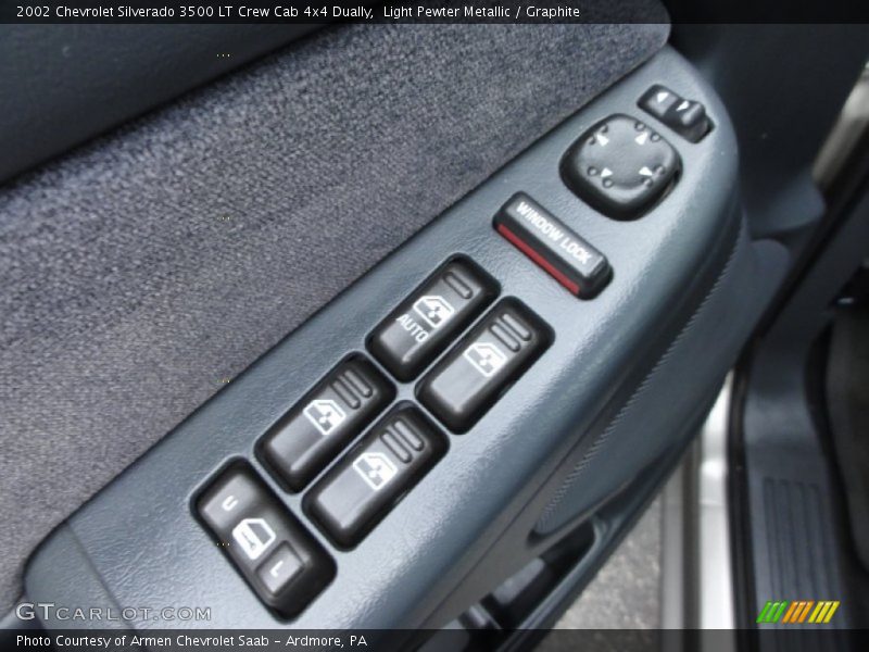 Light Pewter Metallic / Graphite 2002 Chevrolet Silverado 3500 LT Crew Cab 4x4 Dually
