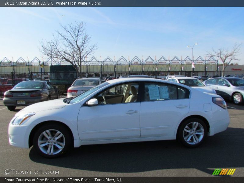 Winter Frost White / Blond 2011 Nissan Altima 3.5 SR