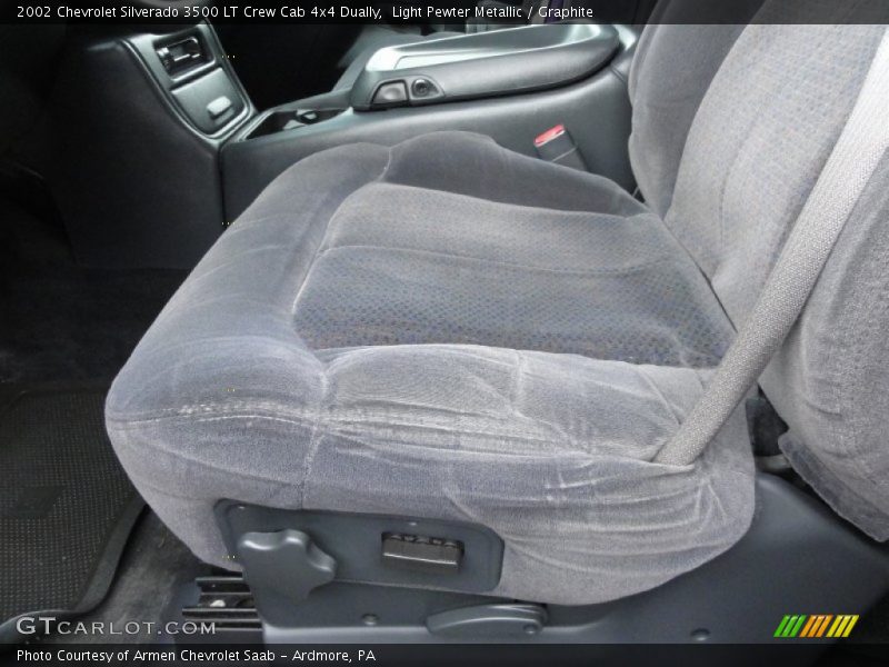 Light Pewter Metallic / Graphite 2002 Chevrolet Silverado 3500 LT Crew Cab 4x4 Dually