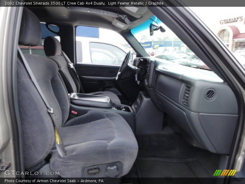  2002 Silverado 3500 LT Crew Cab 4x4 Dually Graphite Interior