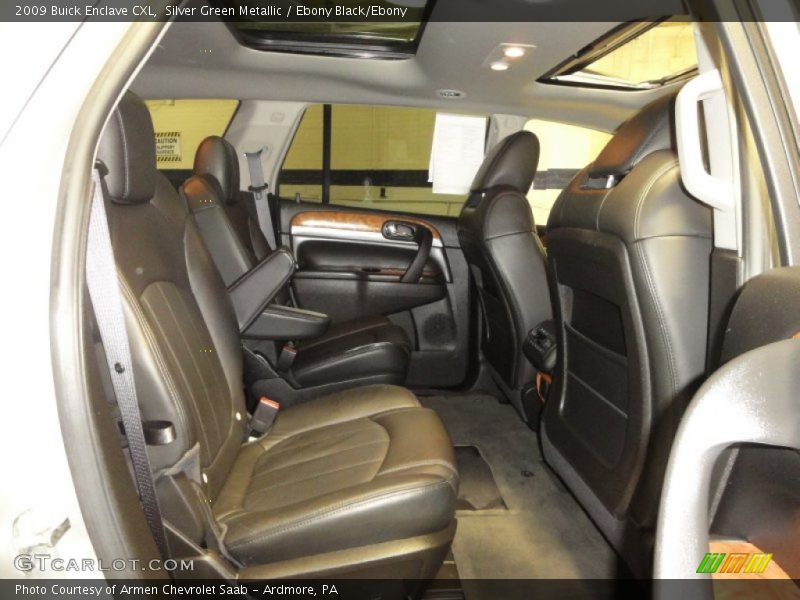 Silver Green Metallic / Ebony Black/Ebony 2009 Buick Enclave CXL