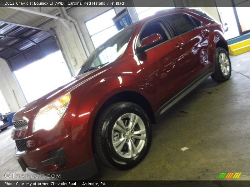 Cardinal Red Metallic / Jet Black 2012 Chevrolet Equinox LT AWD