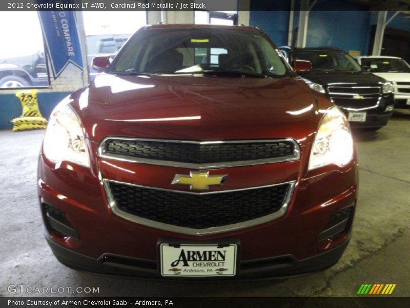 Cardinal Red Metallic / Jet Black 2012 Chevrolet Equinox LT AWD