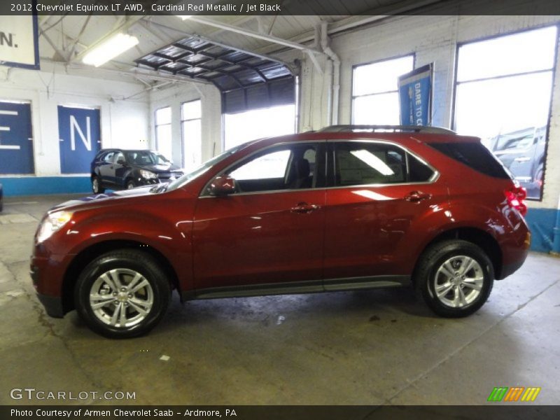 Cardinal Red Metallic / Jet Black 2012 Chevrolet Equinox LT AWD