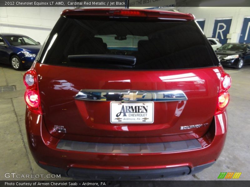 Cardinal Red Metallic / Jet Black 2012 Chevrolet Equinox LT AWD
