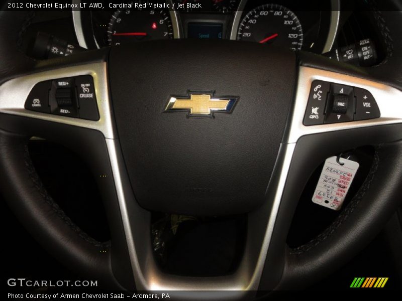 Cardinal Red Metallic / Jet Black 2012 Chevrolet Equinox LT AWD