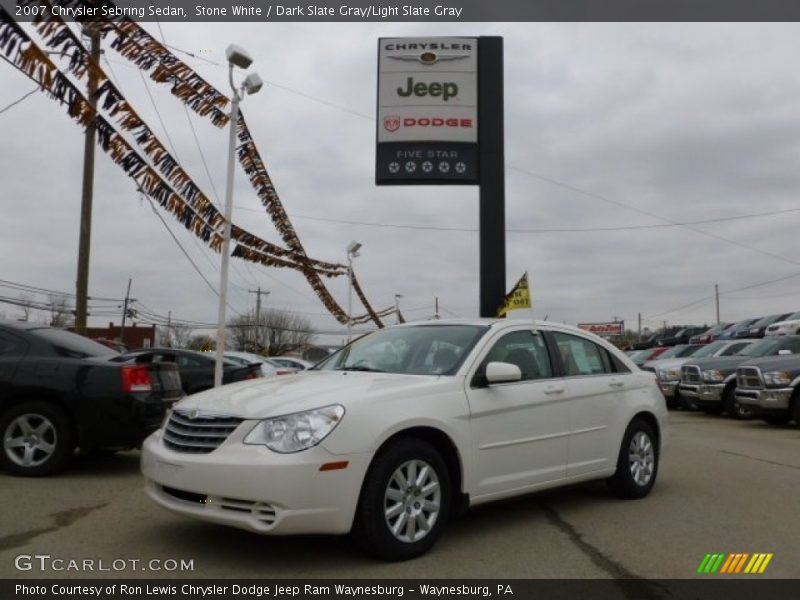 Stone White / Dark Slate Gray/Light Slate Gray 2007 Chrysler Sebring Sedan