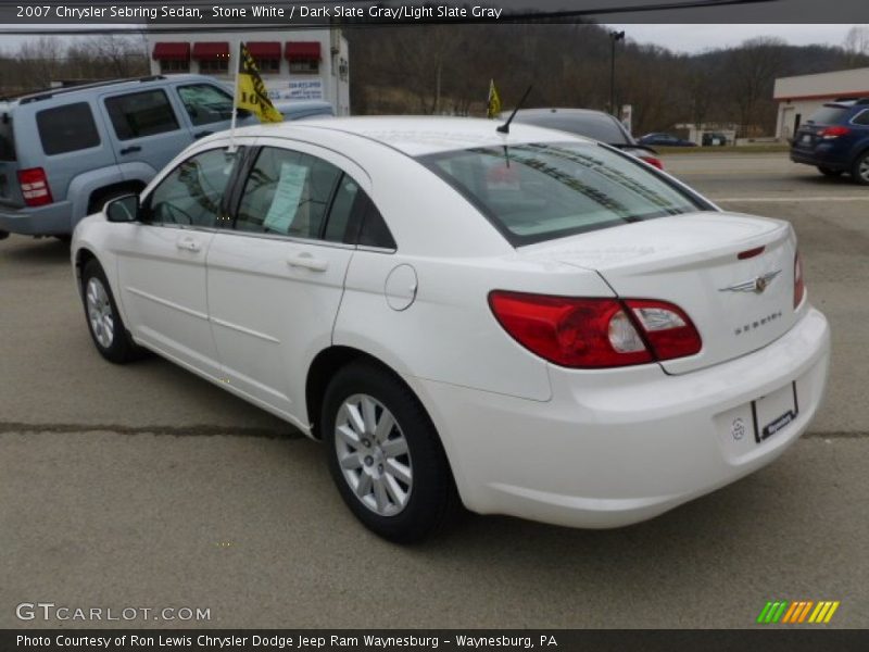 Stone White / Dark Slate Gray/Light Slate Gray 2007 Chrysler Sebring Sedan